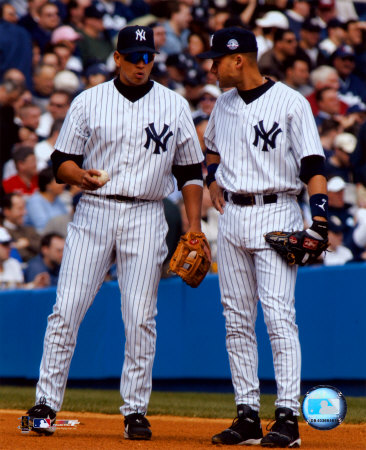 Jeter And A-Rod Discussing The Ins And Outs